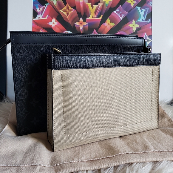 Louis Vuitton Pochette Voyage Eclipse 🌑w/ Insert - Picture 11 of 12